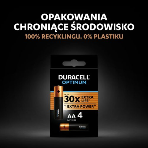 DURACELL OPTIMUM AA LR6 alkáli elemek 4 db