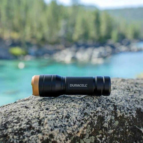 Alumínium LED zseblámpa kézi taktikai elem 3xAAA 250lm DURACELL