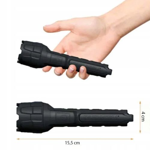 Gumi LED zseblámpa, Kézi Elem 2xAAA 80lm DURACELL