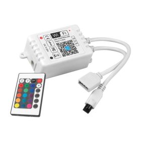   RGB WiFi LED vezérlő ALEXA IR24 Távirányító 8A 96W Ecolight