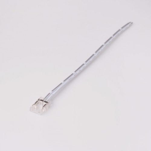 Csatlakozó COB NEON MONO LED szalagokhoz 8mm, 1 oldal, ferde, kábellel