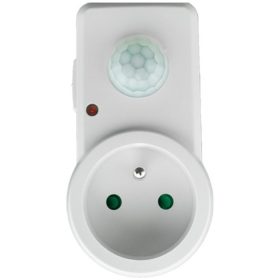   PIR mozgás- és szürkületérzékelő 120°-os aljzathoz 9 m beltéri fehér