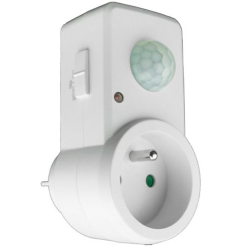 PIR mozgás- és szürkületérzékelő 120°-os aljzathoz 9 m beltéri fehér