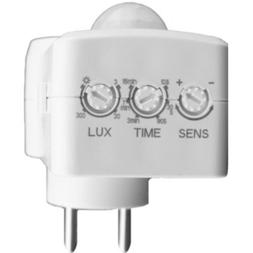 PIR mozgás- és szürkületérzékelő 120°-os aljzathoz 9 m beltéri fehér