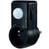PIR mozgás- és szürkületérzékelő 120°-os aljzathoz 9 m beltéri fekete