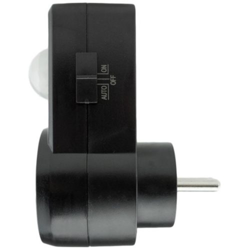 PIR mozgás- és szürkületérzékelő 120°-os aljzathoz 9 m beltéri fekete