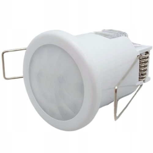 PIR mozgás- és szürkületérzékelő, süllyesztett 360°, 8 m, beltéri fehér