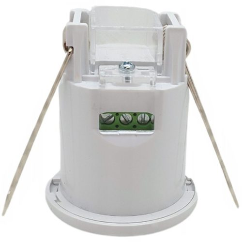 PIR mozgás- és szürkületérzékelő, süllyesztett 360°, 8 m, beltéri fehér