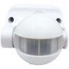 PIR mozgás- és szürkületérzékelő 180° 12m IP44 Fehér