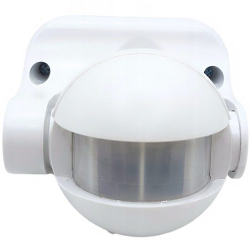 PIR mozgás- és szürkületérzékelő 180° 12m IP44 Fehér