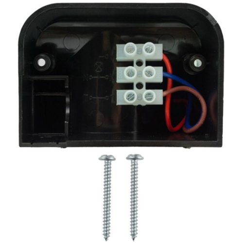 PIR mozgás- és szürkületérzékelő 180° 12m IP44 Fekete