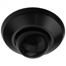   PIR mozgás- és alkonyérzékelő IP44 süllyesztett/felületre szerelhető fekete 20m 360° CP Ecolight