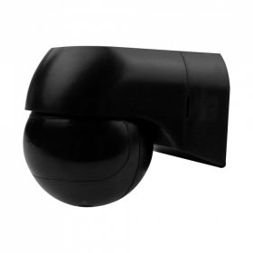   PIR mozgás- és alkonyérzékelő IP44 Felületre szerelhető fekete 12m 180° CP Ecolight