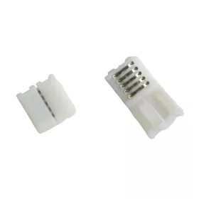   Kétoldalas LED szalag csatlakozó RGBW összekötő Klik kábel nélkül 12mm Ecolight