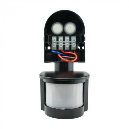 PIR mozgás- és alkonyérzékelő IP44, felületre szerelhető, állítható, fekete, 12 m, 180°, CP Ecolight
