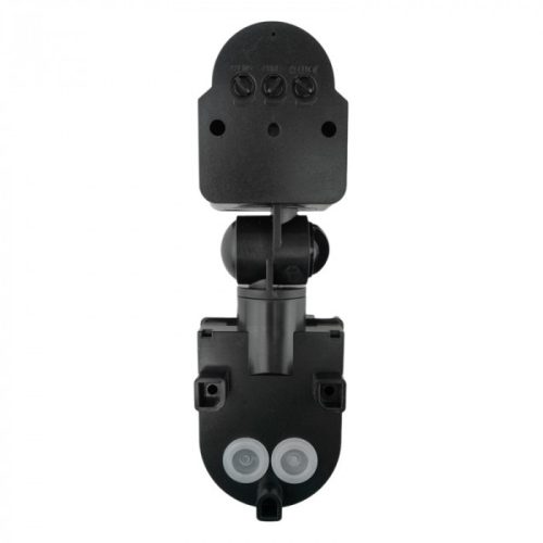 PIR mozgás- és alkonyérzékelő IP44, felületre szerelhető, állítható, fekete, 12 m, 180°, CP Ecolight