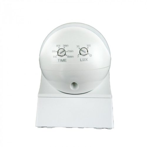 PIR mozgás- és alkonyérzékelő IP44 Felületre szerelhető fehér 12m 180° CP Ecolight
