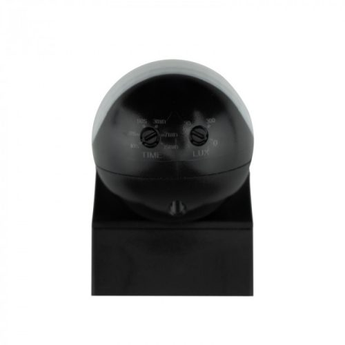 PIR mozgás- és alkonyérzékelő IP44 fekete, felületre szerelhető 12m 180° CP Ecolight