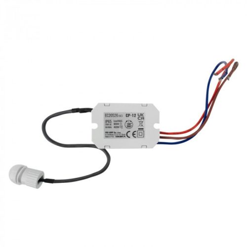 PIR mozgás- és alkonyérzékelő szondával, fehér, IP65, 6m, 360°, CP Ecolight