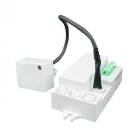   Mikrohullámú mozgás- és alkonyérzékelő szondával, fehér, 15 m, 360° CM, Ecolight