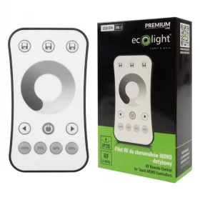   RF érintős távirányító mono színes vezérlőkhöz MONO V1 és V1-L 1 zónás fehér fényerőszabályzó R6-1 Ecolight