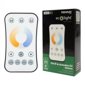   RF érintős távirányító CCT V2 és V2-L vezérlőkhöz, 1 zónás fehér fényerőszabályzóval, R7-1 Ecolight