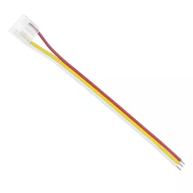   LED szalag csatlakozó MONO CCT COB DIGITAL 10mm egyoldalas szorítós vezetékkel 10cm összekötő Ecolight
