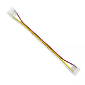   LED szalag csatlakozó MONO CCT COB DIGITAL 10mm kétoldalas szorítós vezetékkel 10cm összekötő Ecolight