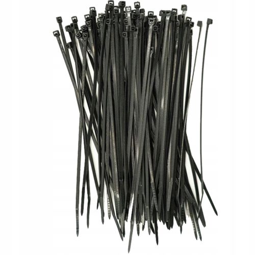 Erős kábelkötegelő 3,6x150mm fekete 100 db ECOLIGHT