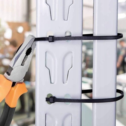 Erős kábelkötegelő 3,6x200mm fekete 100 db ECOLIGHT