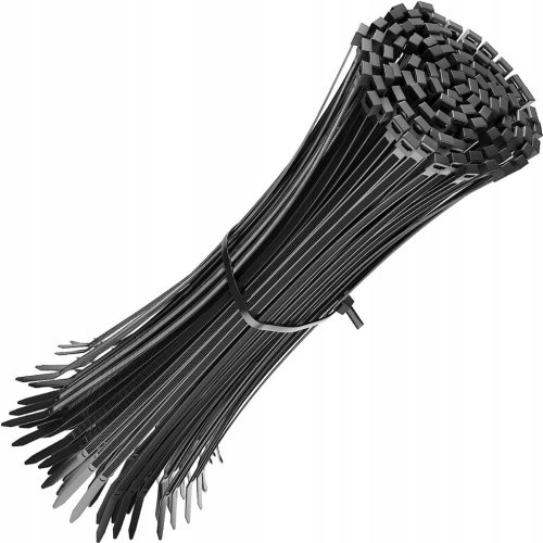 Erős kábelkötegelő 4,6x500mm fekete 100 db ECOLIGHT