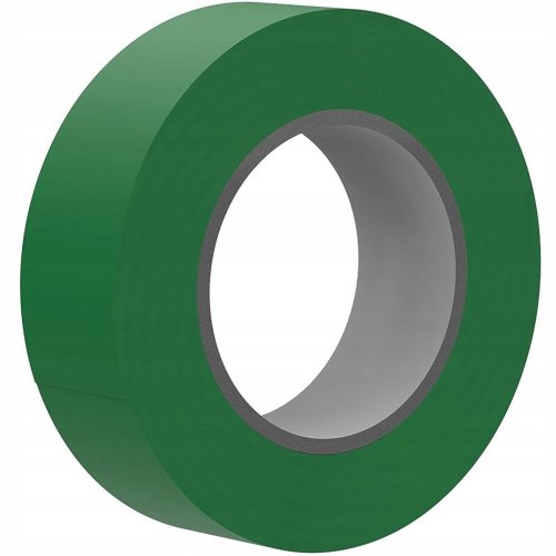 Erős PVC szigetelőszalag, vízálló, 19 mm x 0,13 mm, zöld, 20 m, Ecolight