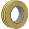 Erős PVC szigetelőszalag, vízálló, 19 mm x 0,13 mm, sárga-zöld, 20 m, Ecolight