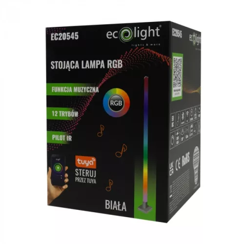 Zenei LED állólámpa 10W RGB fehér TUYA Ecolight