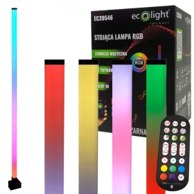 Zenei LED állólámpa 10W RGB fekete TUYA Ecolight