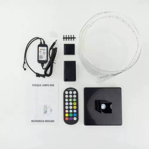 Zenei LED állólámpa 10W RGB fekete TUYA Ecolight
