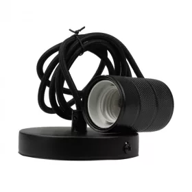   Mennyezeti függőlámpa E27 fekete matt 2m OSW-1 Zero Ecolight