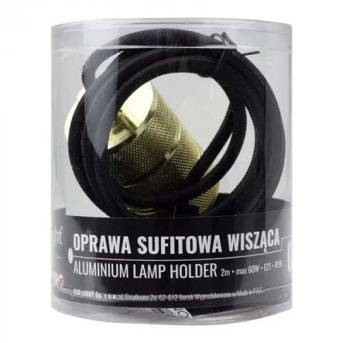 Mennyezeti függőlámpa E27 arany 2m OSW-1 Zero Ecolight
