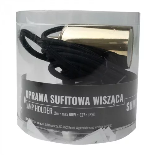 Mennyezeti függőlámpa E27 arany fényes 2m OSW-2 Zero Ecolight