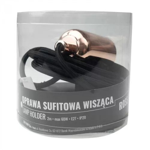 Mennyezeti függőlámpa E27 rozéarany 2m OSW-2 Zero Ecolight