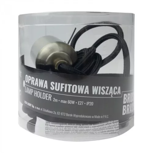 Mennyezeti függőlámpa E27 sárgaréz 2m OSW-2 Zero Ecolight