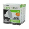 LED izzó reflektor MR16 GU5.3 2W 160lm 3000K Meleg 12V Ecolight