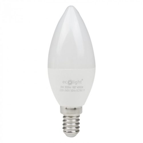 LED gyertyaizzó B37 E14 3W 270lm 4000K semleges Ecolight
