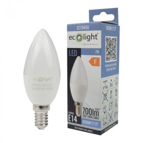   LED gyertyaizzó B37 E14 7W 630lm 6500K hidegfényű ökofény