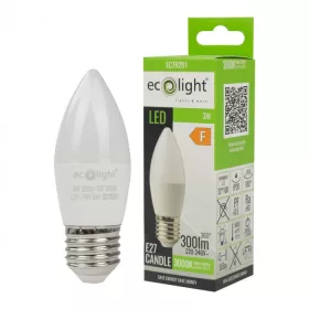   LED gyertyaizzó B37 E27 3W 270lm 3000K melegfényű ökofény