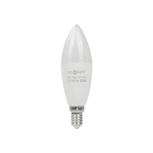 LED gyertyaizzó B37 E14 10W 900lm 4000K semleges Ecolight