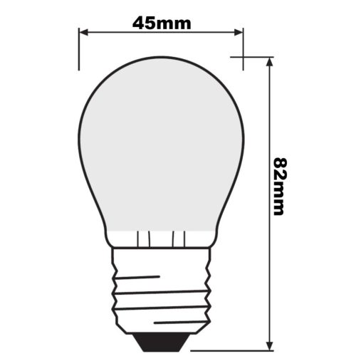 E27 G45 LED izzó 3W 270lm 4000K Semleges 180°