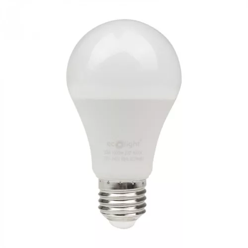 LED izzó A60 E27 10W 900lm 4000K semleges Ecolight