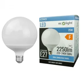   LED izzó gömb alakú G120 E27 25W 2250lm 6500K hidegfényű ökofény