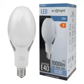 LED izzó E40 70W 7000lm 6000K Cold Rocket Ecolight